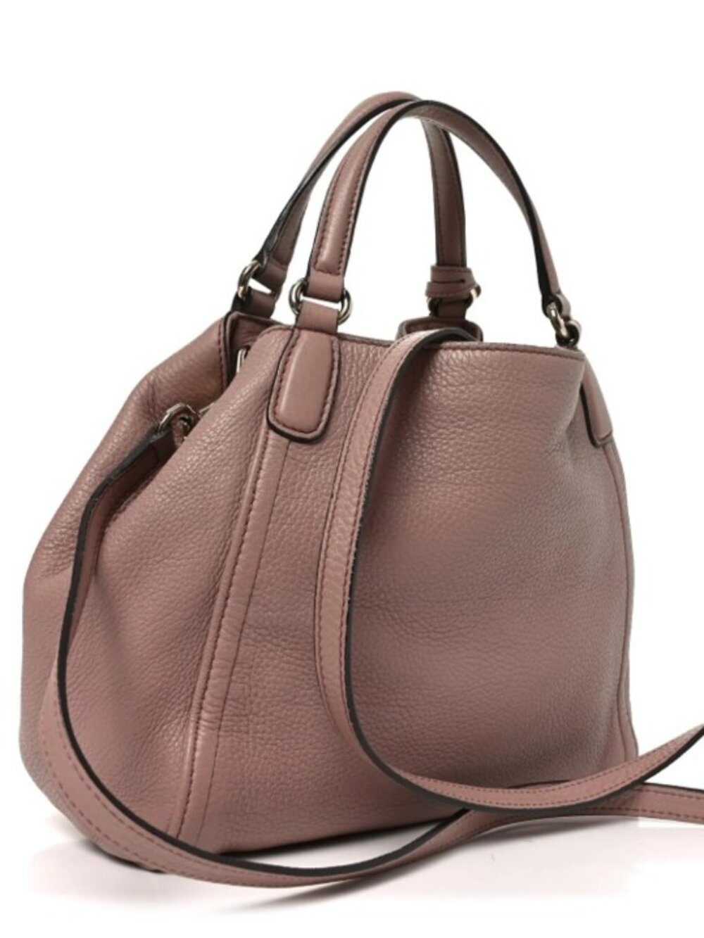 Gucci Pebbled Calfskin Small Soho Shoulder Bag Light Pink - COA Included - Picture 2 of 16